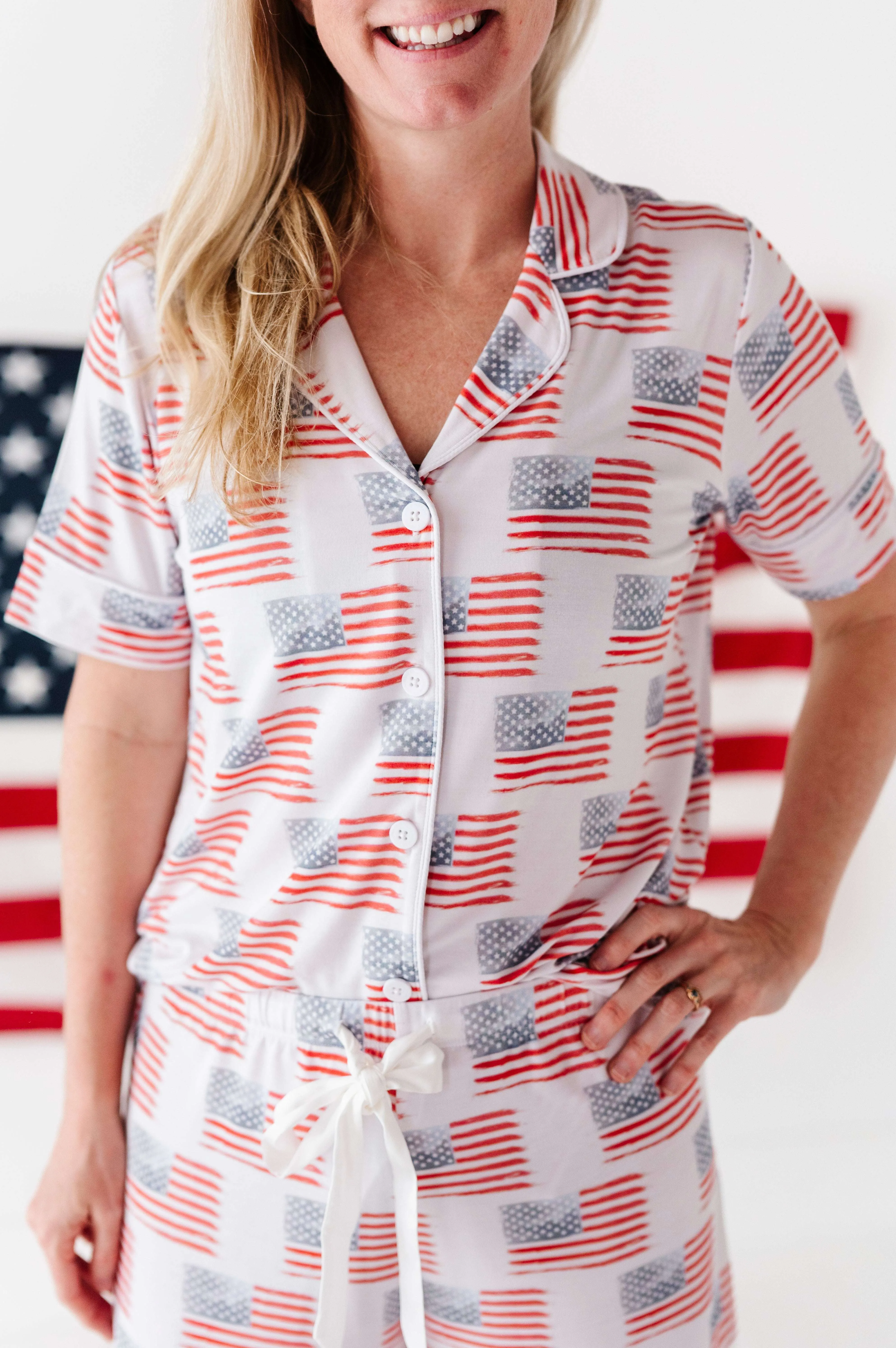 American Flag Nursing Pajamas