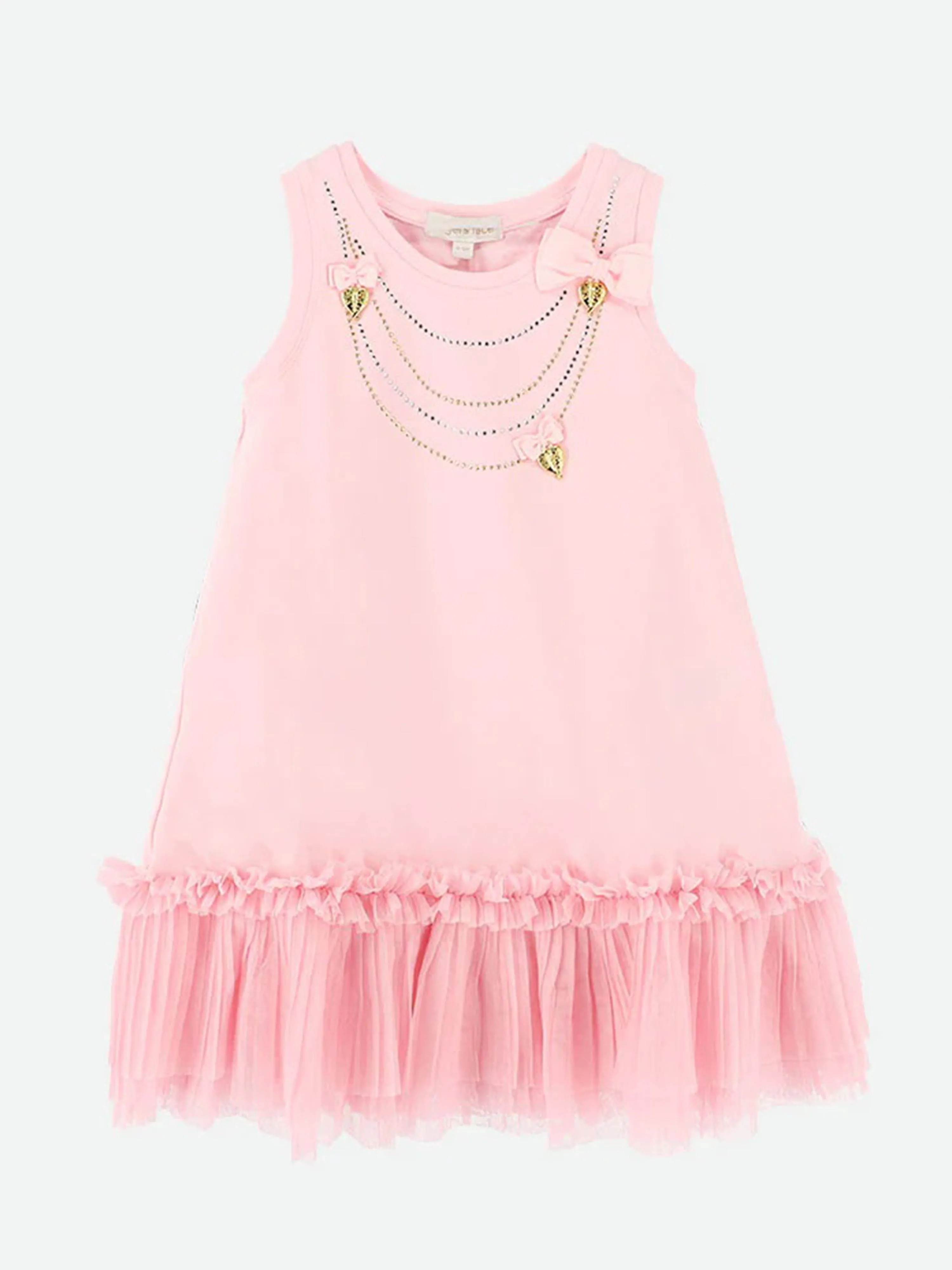 Angels Face Girls Texas Necklace Dress in Pink