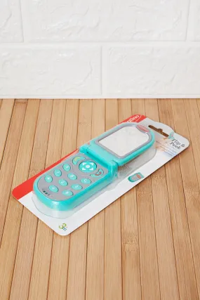 Baby Blue Flip And Peek Mirror Phone Toy