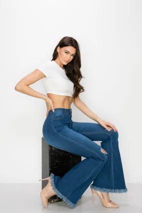 BC-013 BELL BOTTOM RIPPED DISTRESSED & DESTROYED JEANS