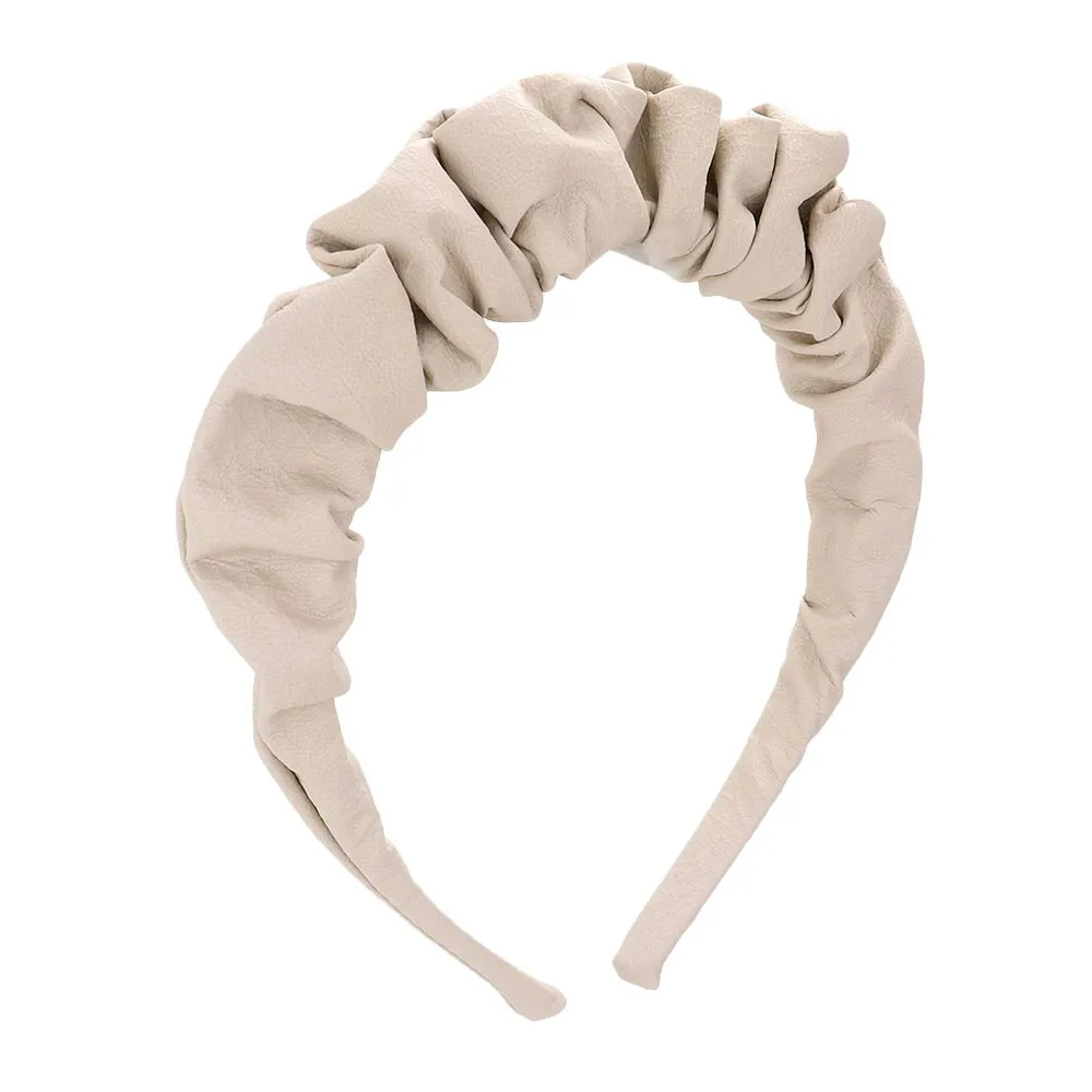 Beautiful Pleated Solid Headband