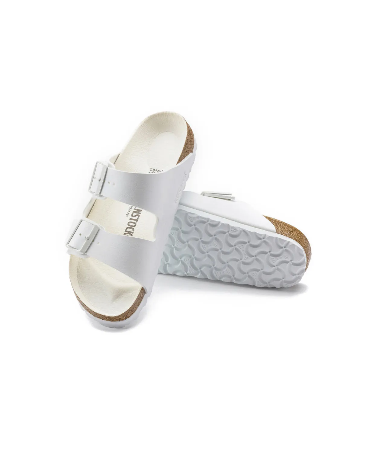 Birkenstock Arizona Semi Exquisite Birko-Flor White Sandals