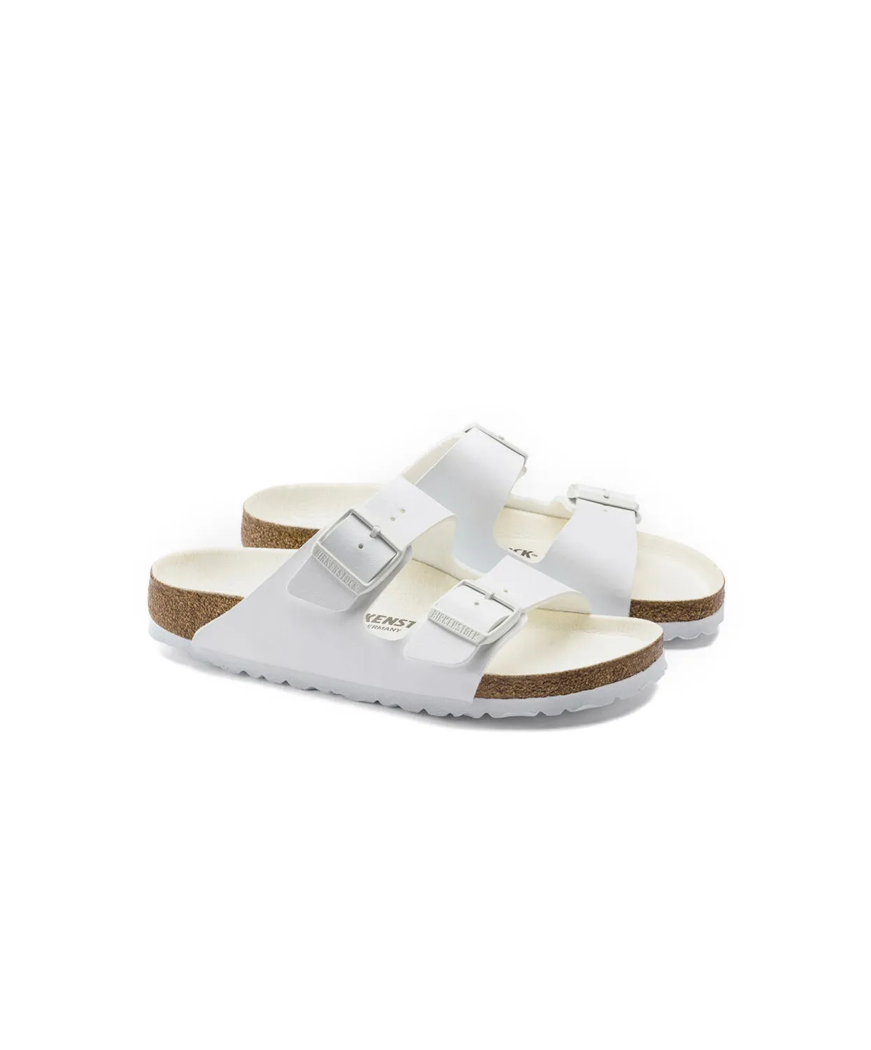 Birkenstock Arizona Semi Exquisite Birko-Flor White Sandals