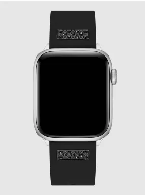 Black Frontier Silicone Apple Watch Strap