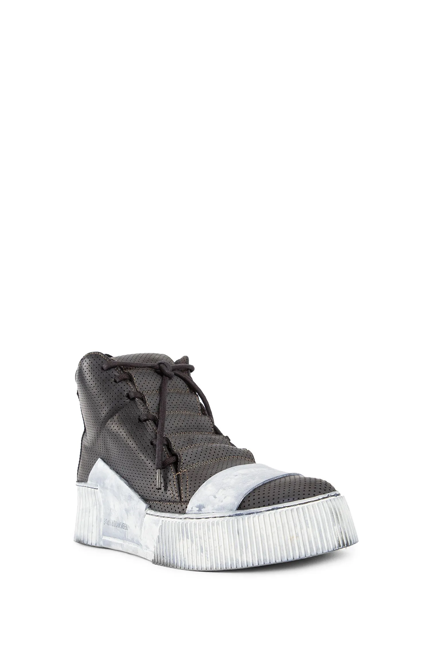 BORIS BIDJAN SABERI MAN BLACK&WHITE SNEAKERS