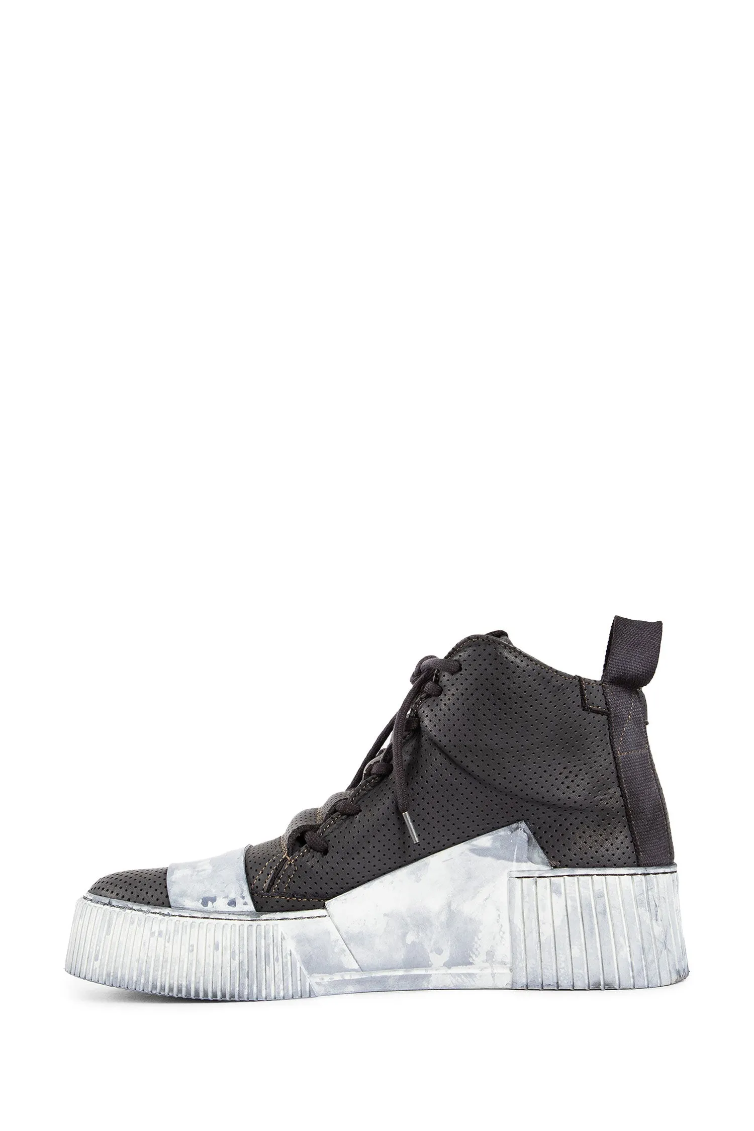 BORIS BIDJAN SABERI MAN BLACK&WHITE SNEAKERS