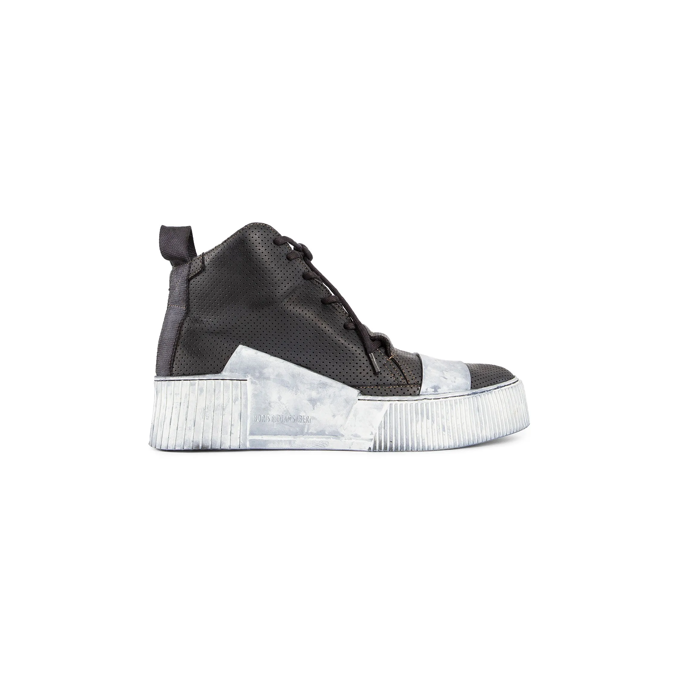 BORIS BIDJAN SABERI MAN BLACK&WHITE SNEAKERS