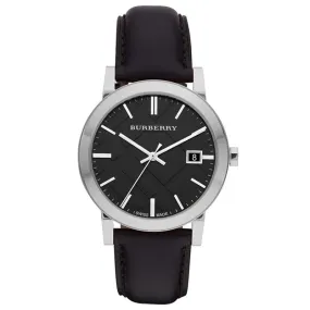 Burberry BU9009 The City Check Black 38mm Watch