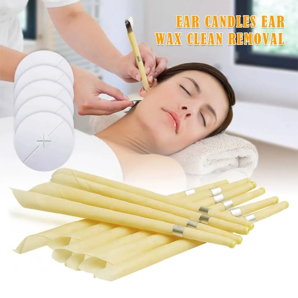 Coning Beewax Natural Ear Candle Ear Healthy Care Ear Treatment Wax Removal Earwax Cleaner