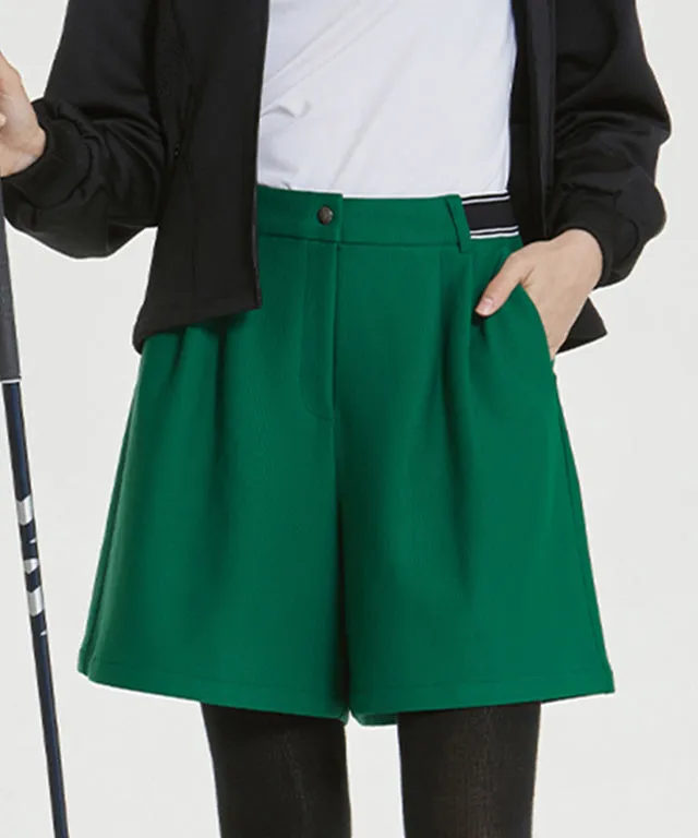 Cordublo Wide Half Pants - Green