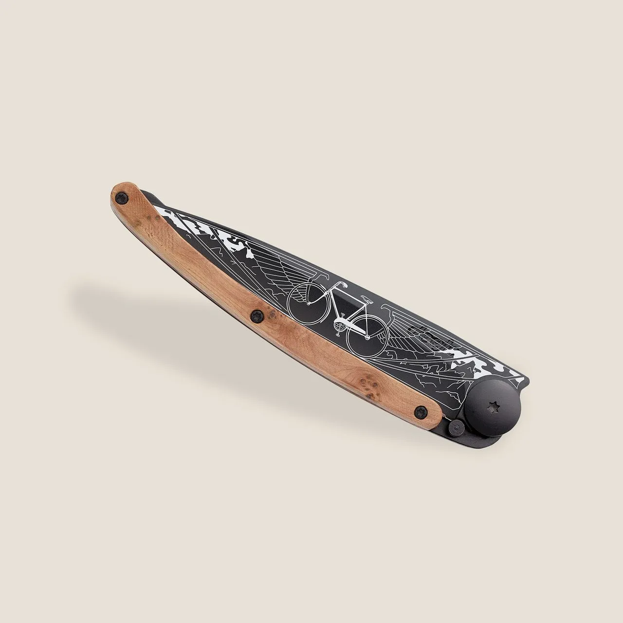 Deejo Juniper Wood Bicycle Knife