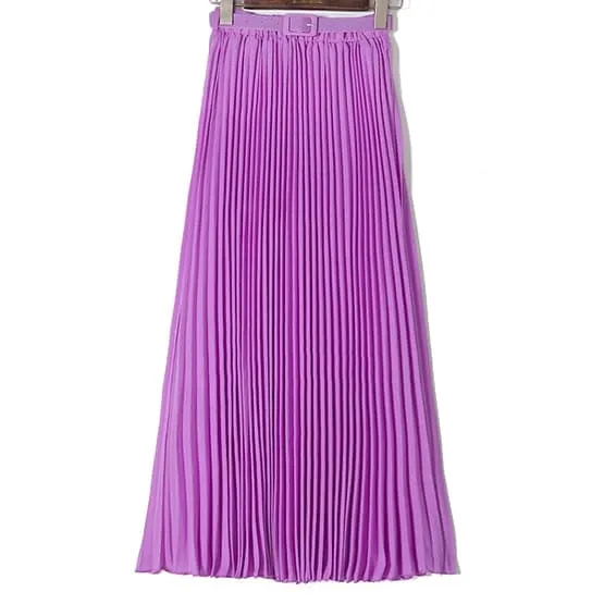 DressBetty - Womens High Waist Bohemian Pleated Maxi Skirts