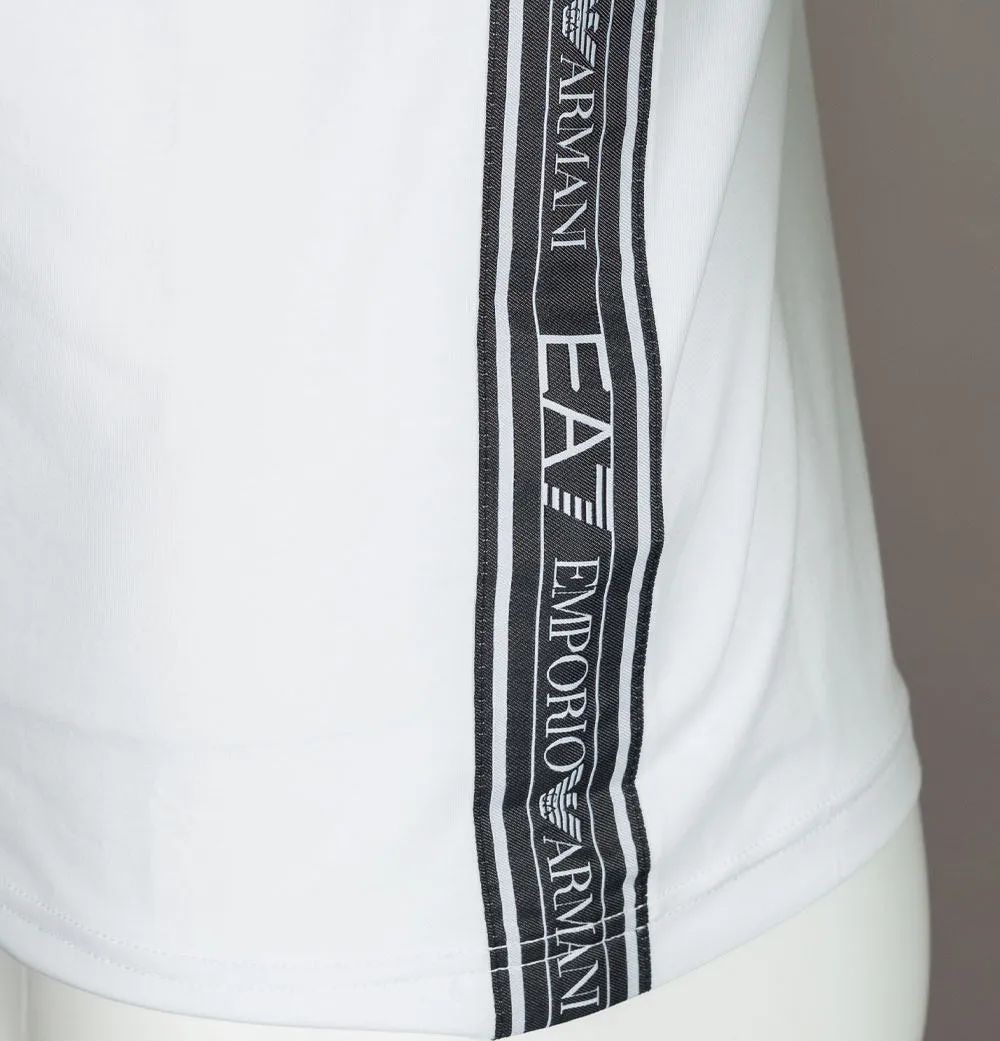 EA7 Side Taping Logo T-Shirt White