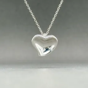 Estate Tiffany & Co. SS Elsa Peretti Full Heart Pendant