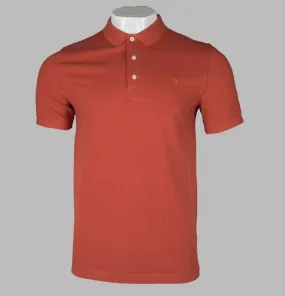 Farah Blanes Polo Shirt Torch Orange