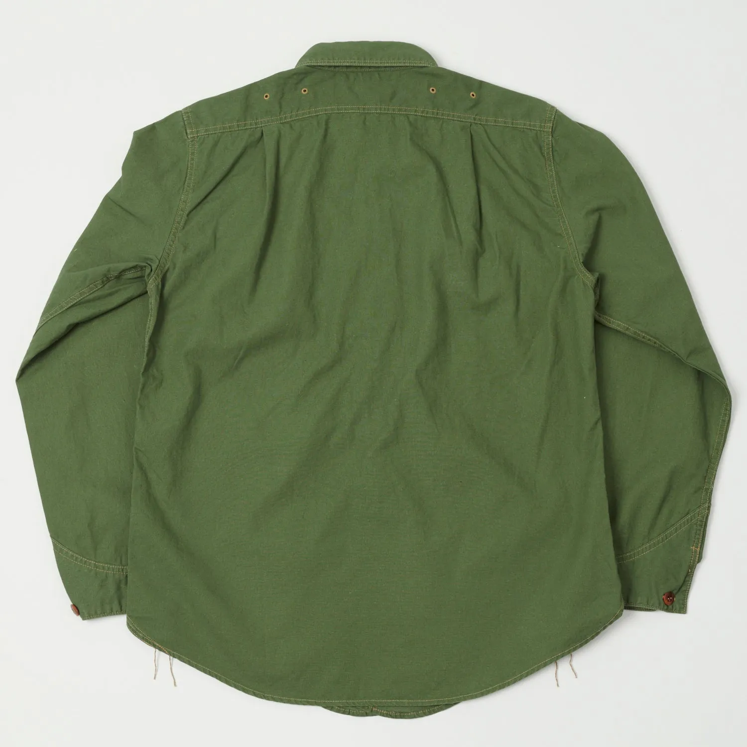 Freewheelers Great Lakes 'Montauk' Shirt - Olive