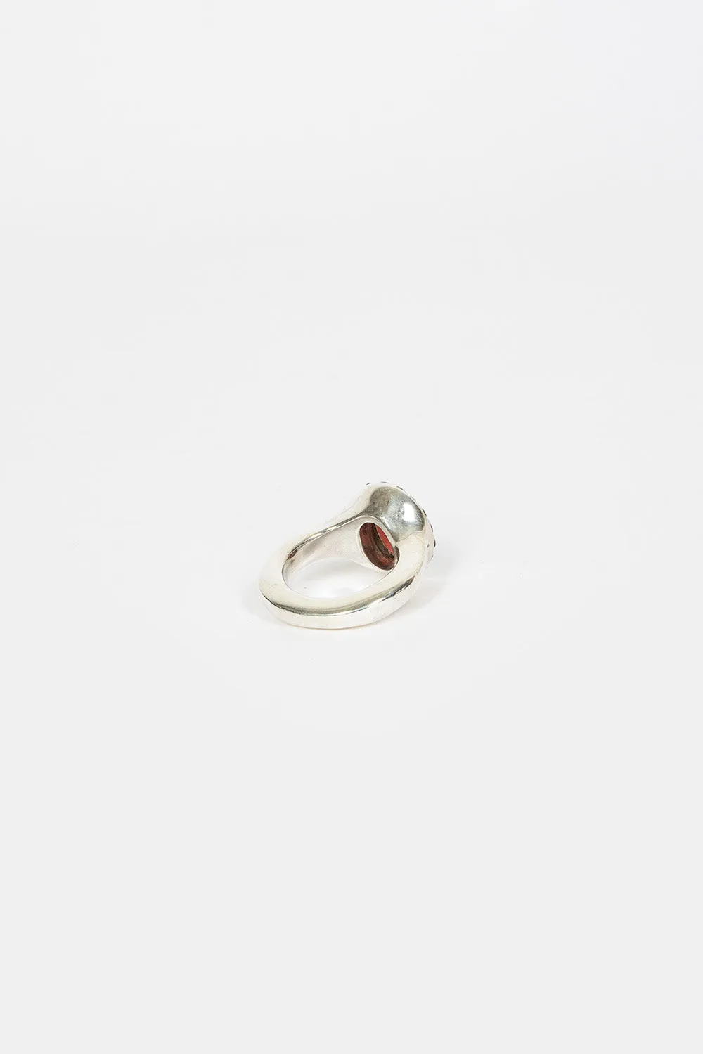 Grayle Ring Silver/Garnet