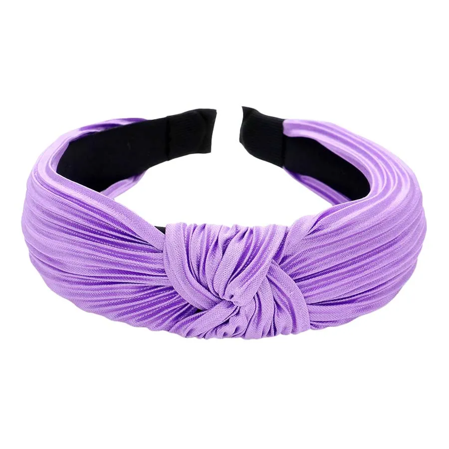 Pleated Knot Burnout Headband