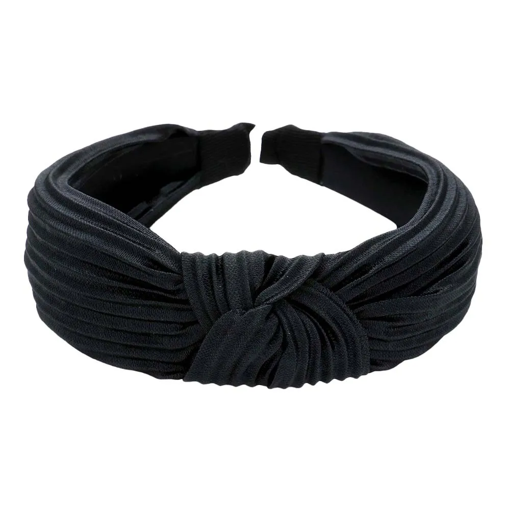 Pleated Knot Burnout Headband