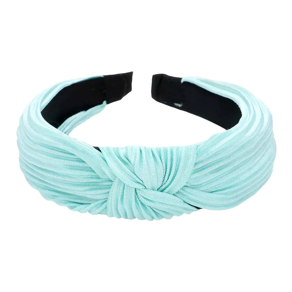 Pleated Knot Burnout Headband