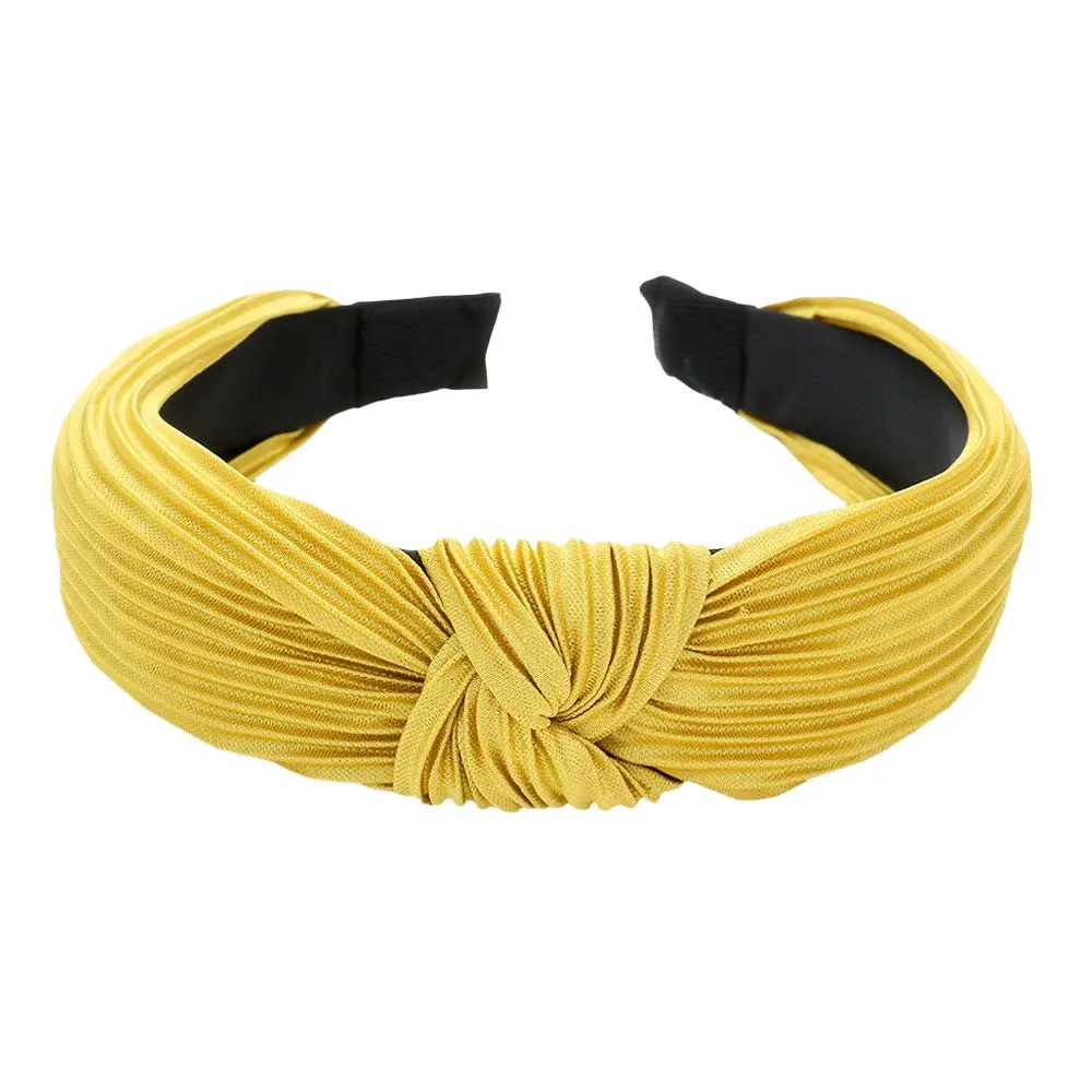 Pleated Knot Burnout Headband