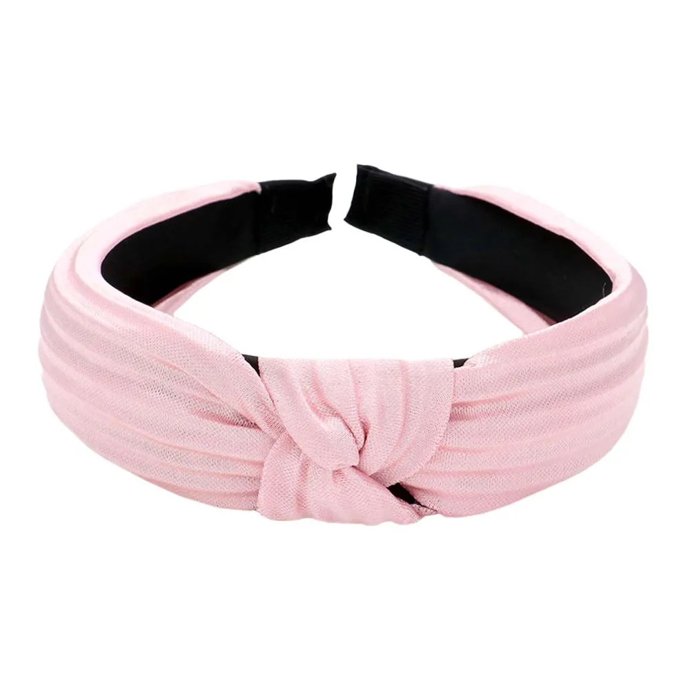 Pleated Knot Burnout Headband