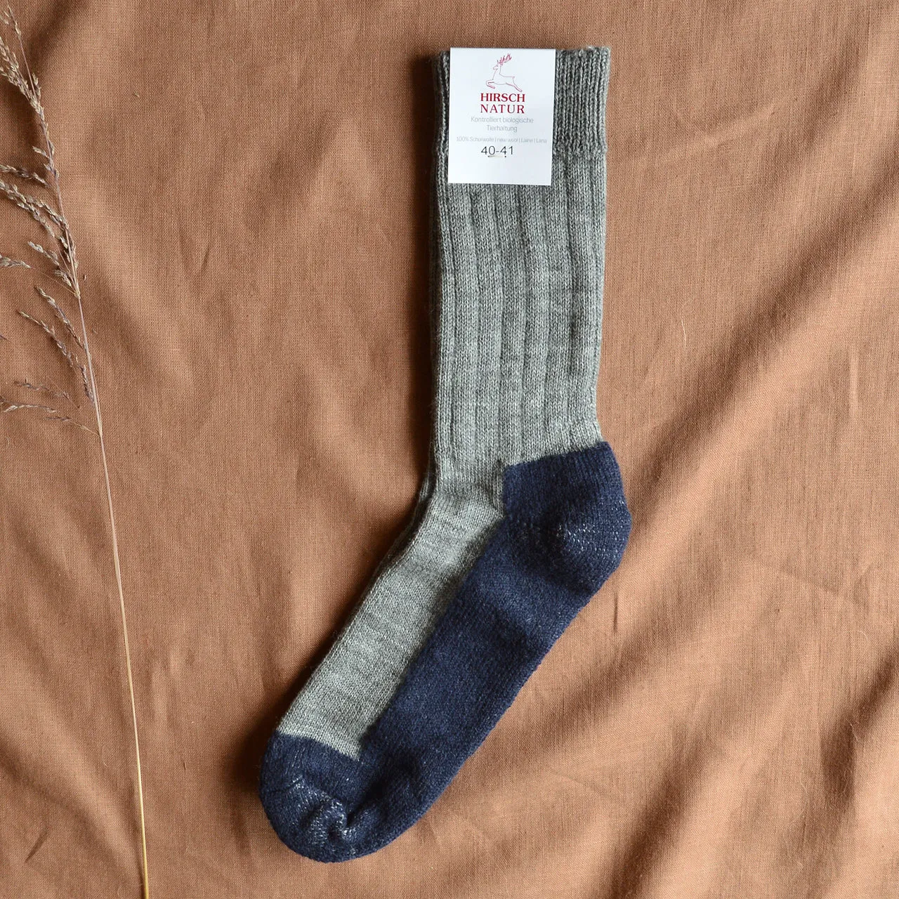 Trekking Socks - 100% Organic Wool (Adults - 36-48)