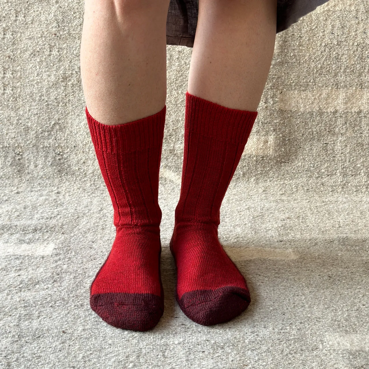 Trekking Socks - 100% Organic Wool (Adults - 36-48)