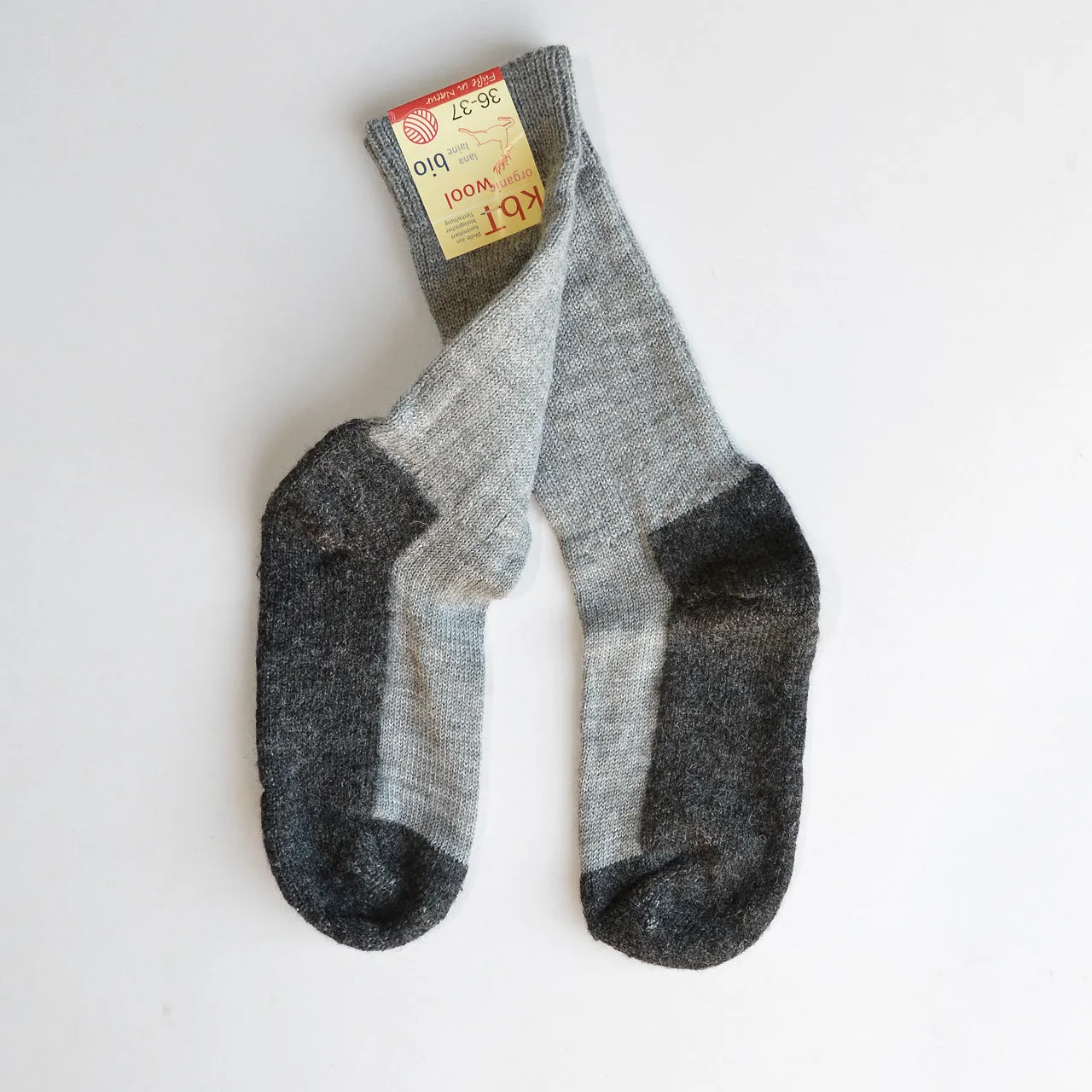 Trekking Socks - 100% Organic Wool (Adults - 36-48)