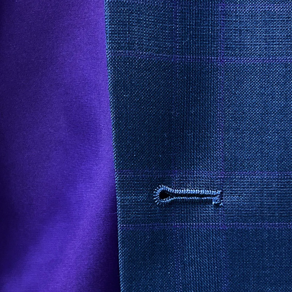 Westwood Hart Navy Prince Of Wales Glen Plaid with Purple Windowpane Suit